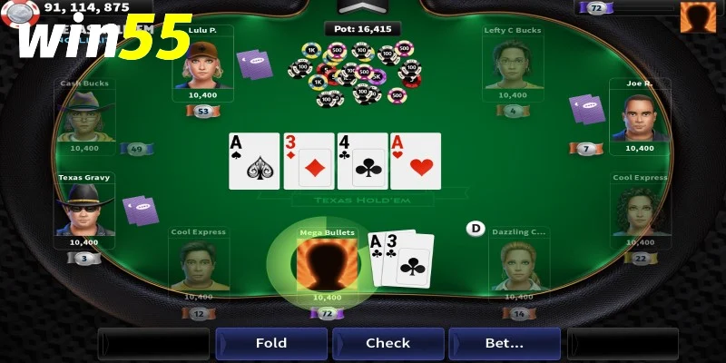 Mẹo thắng poker Win55 và chiến thuật người chơi nên biết 3 Mẹo thắng poker Win55 qua từng vòng cược